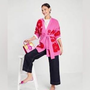 Kate spade intarsia wrap sweater